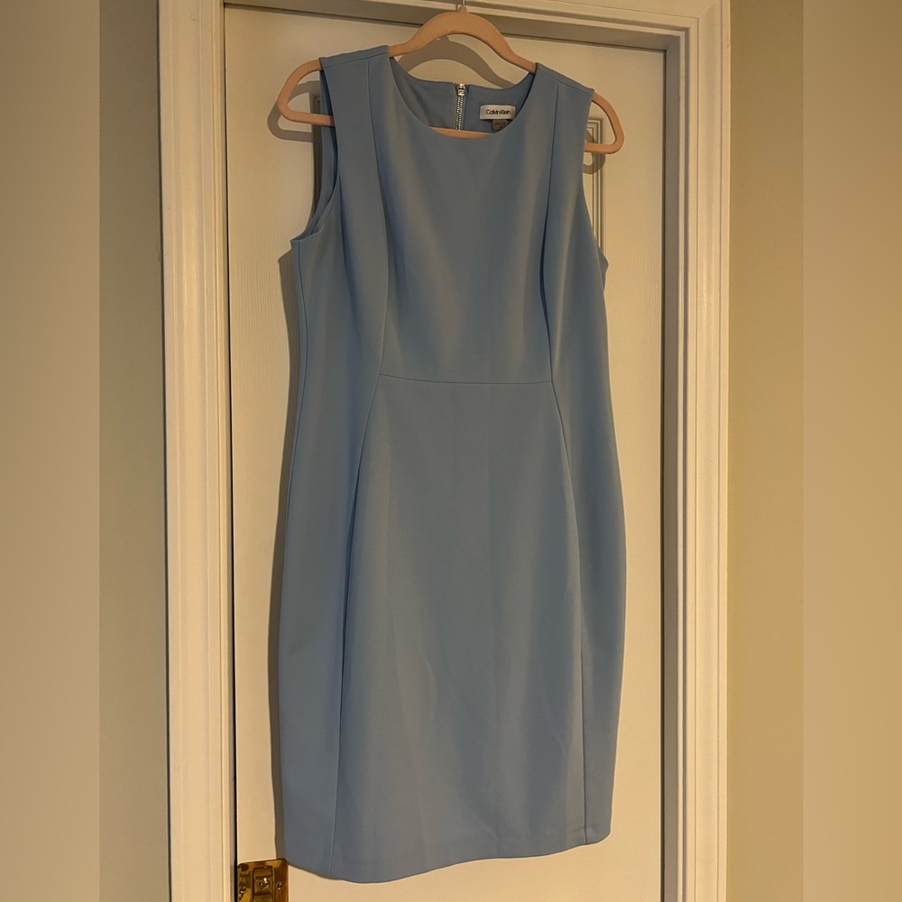 Calvin Klein Sky Blue Midi Dress